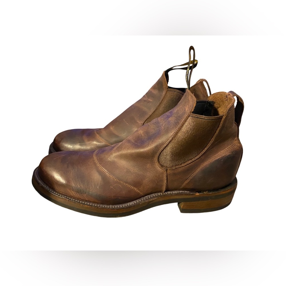 RRL Double RL Ralph Lauren Congress Chelsea Boots Brown USA Mens Size 10